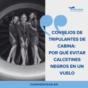 Consejos de tripulantes de cabina por qué evitar calcetines negros en un vuelo