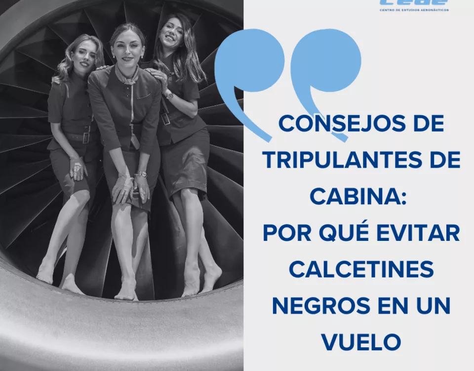 Consejos de tripulantes de cabina por qué evitar calcetines negros en un vuelo