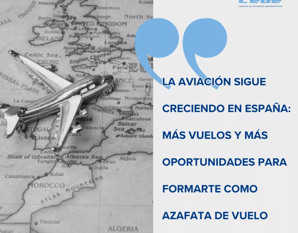 La aviación sigue creciendo en España más vuelos y más oportunidades para formarte como azafata de vuelo
