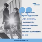 Últimas Plazas Nuevo Curso TCP en Jaén, Barcelona, San Sebastián, Granada, Tenerife y Las Palmas – Segundo cuatrimestre de 2026