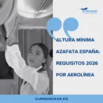 requisitos de altura tripulante de cabina de pasajeros españa