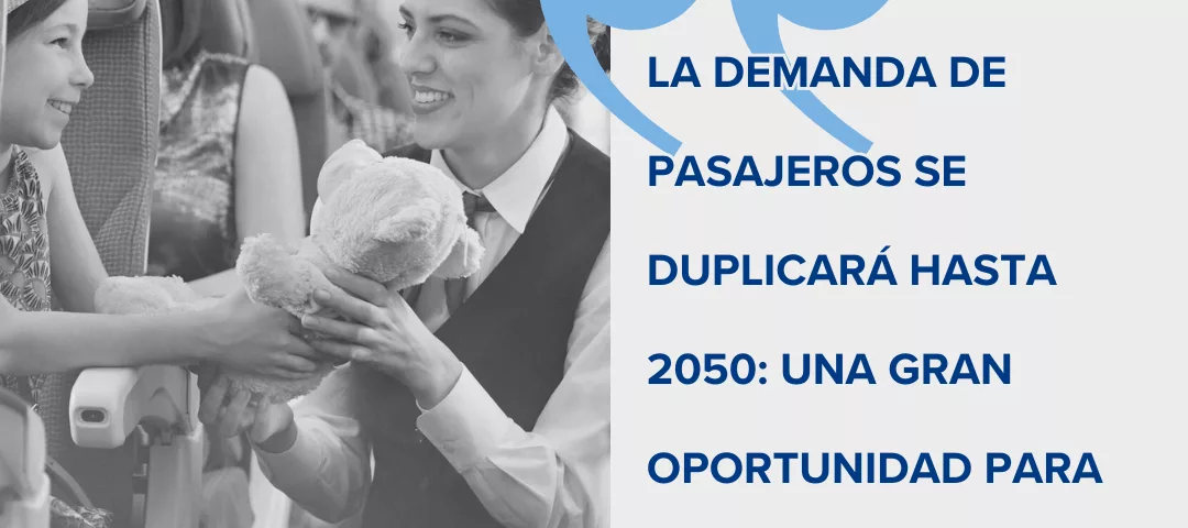 tripulante de cabina atendiendo pasajeros en vuelo comercial internacional