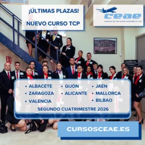 Alumnos del curso tripulate cabina 2026 de CEAE uniformados