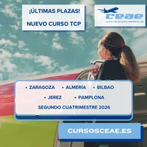 ¡Últimas plazas! Curso de azafata en Zaragoza, Almería, Bilbao, Jerez y Pamplona. Segundo cuatrimestre 2026