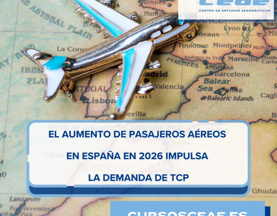 El aumento de pasajeros aéreos en España en 2026 impulsa la demanda de TCP