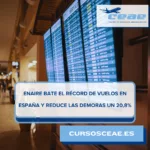 ENAIRE bate el récord de vuelos en España y reduce las demoras un 20,8%