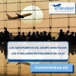 Los aeropuertos del Grupo Aena rozan los 41 millones de pasajeros en julio